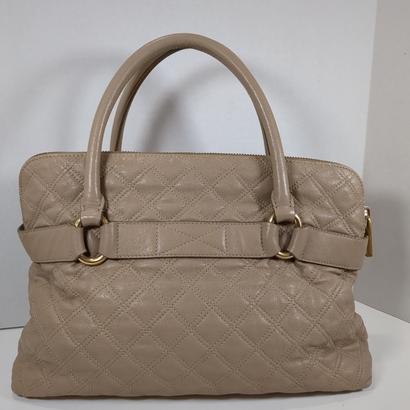Marc Jacobs Bruna Tan Quilted Leather Handbag, Gold Hardware - Picture 8 of 17